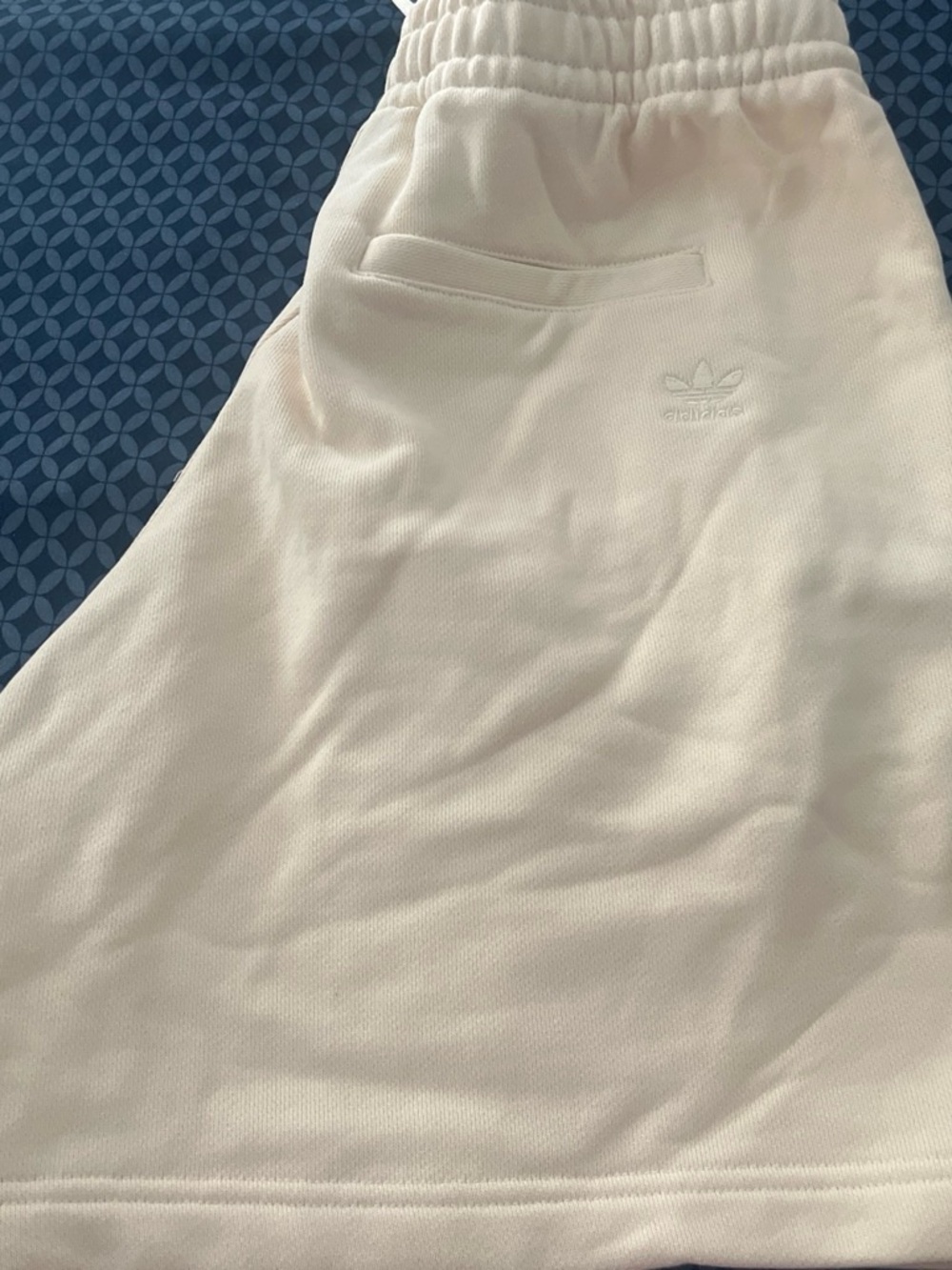 adidas Cream Trefoil Athletic Skirt
